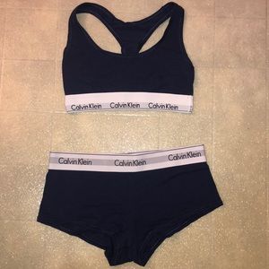 Calvin Klein Bra and Boy short Panties Set